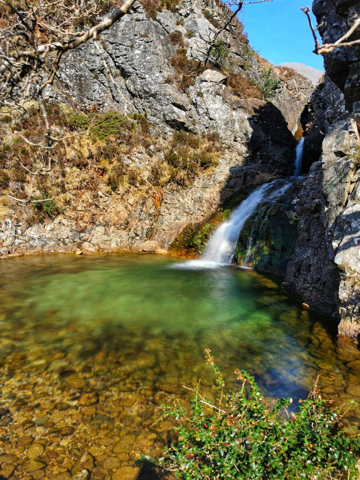 Secret waterfall and pool skye